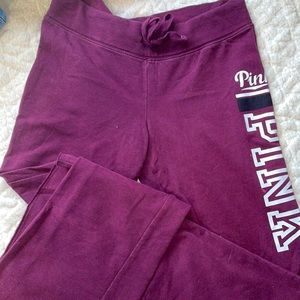 PINK maroon sweatpants